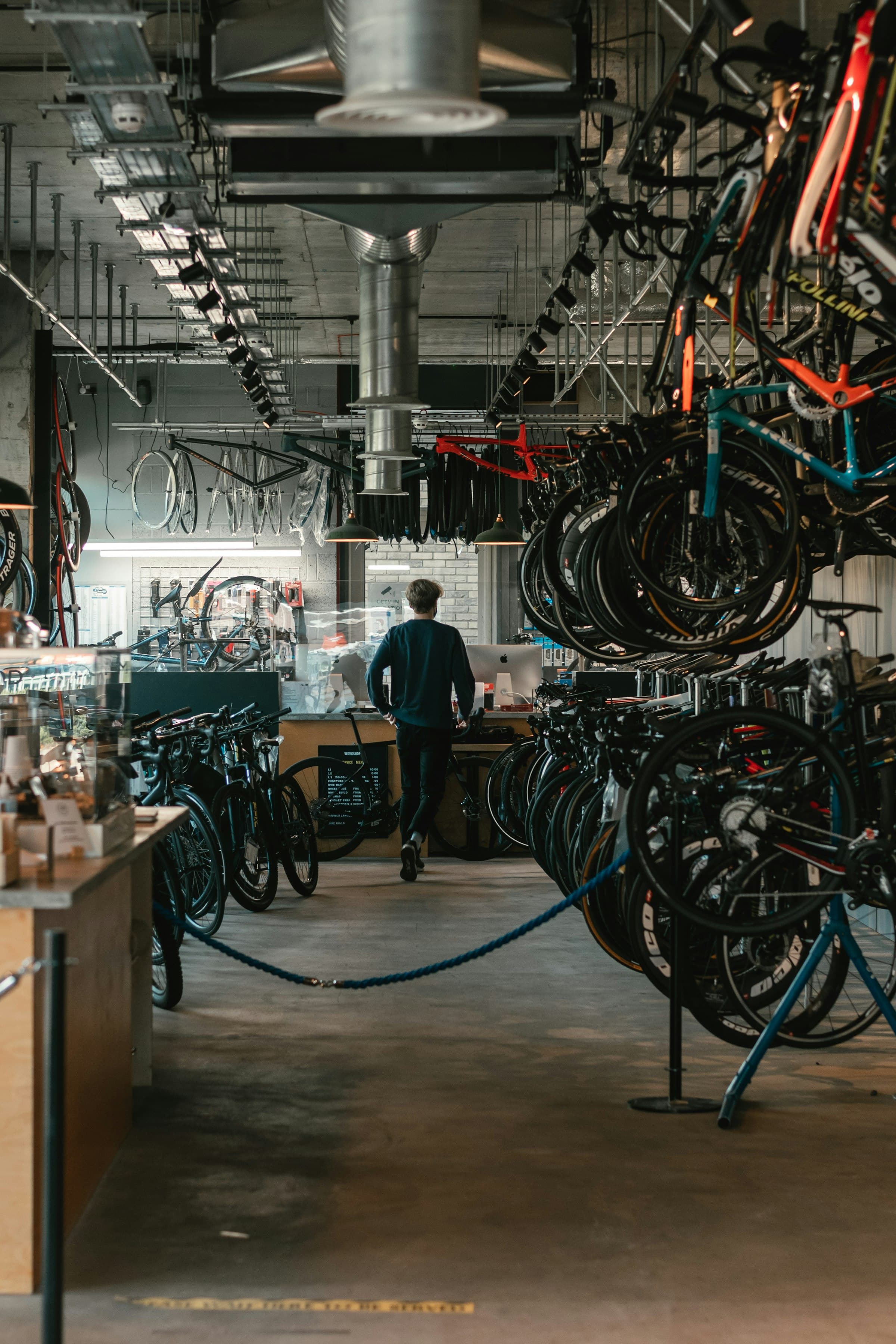 A used road bicycle